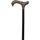 Queralto Gehstock aus Aluminium mit schwarzem Holzgriff