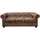 Riess-Ambiente Chesterfield Sofa Mikrofaser 3-Sitzer Braun