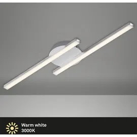 Briloner LED Wand- und Deckenleuchte 55,4 cm aluminium