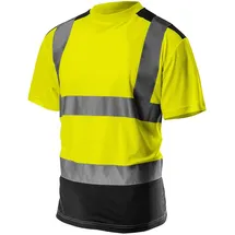 Neo Tools Warnschutz T-Shirt Kurzarm in zwei Farben gelb L)