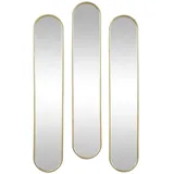 vente-unique Wandspiegel oval 23 x 120 cm Goldfarben