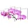 vidaXL Bilder Dekoration Set Orchidee 200 x 100 cm