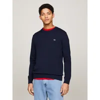 Tommy Jeans Rundhalspullover »TJM SLIM ESSENTIAL LIGHT SWEATER«, mit