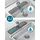 Metaltex Abtropfmatte Gravity slim 2 in 1 Kunststoff Grau