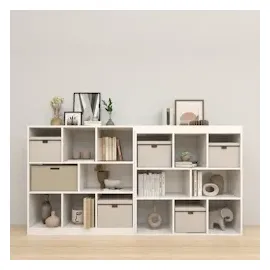 Coemo Standregal Raumteiler 100 x 30 x 106 cm Weiß