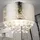 ETC Shop Kristallleuchte 1x E27 Blattsilber Metall 30x31 cm