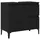 vidaXL Badezimmerschrank mit Tür 65 x 33 x 60 cm Schwarz/Eiche