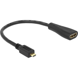 DeLOCK High Speed HDMI Kabel mit Ethernet Typ A/Typ D Micro 0.23m (65391)
