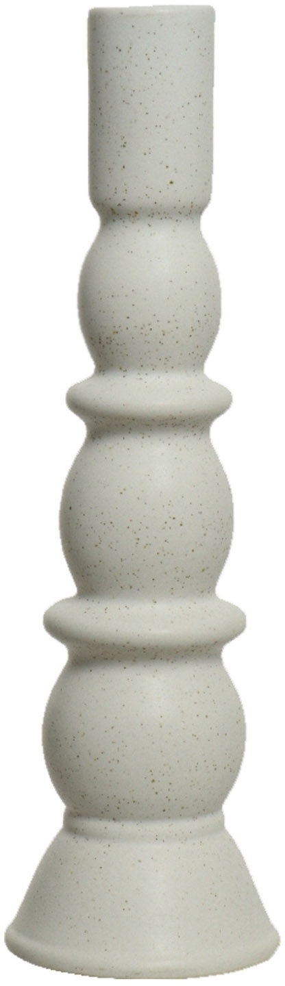 Kerzenständer SANDLE, Weiß - Porzellan - H 25 cm - glasiert