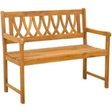 vidaXL Gartenbank 110 x 55,5 x 90 cm Braun
