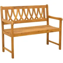 vidaXL Gartenbank 110 x 55,5 x 90 cm Braun