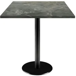 Restootab Tisch Rome 70x70cm - Modell metallisierter Stein