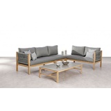 BEST Freizeitmöbel Madagaskar Lounge-Set 5-tlg. grau