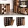 Vicco Fynn Badschrank 78,4 x 91,6 x 34 cm Braun/Weiß
