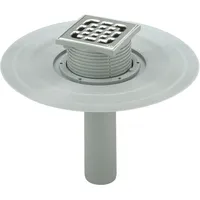 Viega Advantix 4944.2 in 100mm Kunststoff grau, Ablauf senkrecht, ohne Geruchverschluss