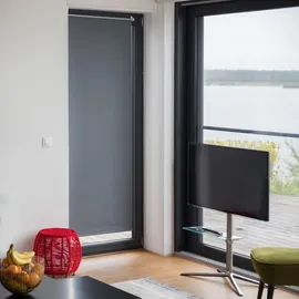 Relaxdays Verdunkelungsrollo 60 x 165 cm grau