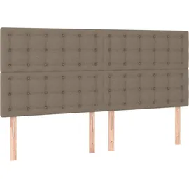 vidaXL Boxspringbett 180 x 200 cm Taupe