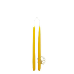 Jaspers Kerzen Rustic-Kerze Paarkerzen zitrone Ø 22 x 350 mm, je 6 Paare