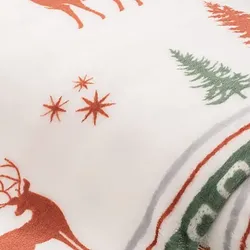 Wellness-Fleece "Winter", rot/grün