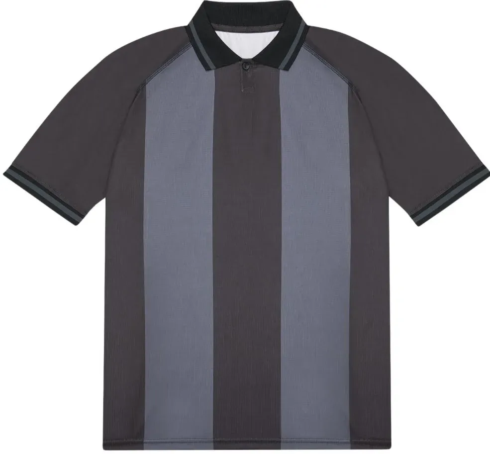 B&C - Unisex Active Poloshirt - Black/Dark Grey (Solid) / L
