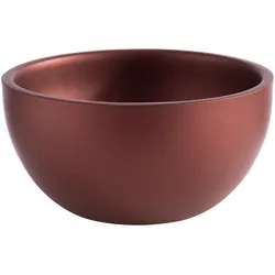 Servierschale APS "LEVANTE", rot (rubinrot), B:17cm H:8,5cm L:17cm T:17cm Ø:17cm, Edelstahl, Schüsseln, ein echter Hingucker an jedem Buffet oder gedeckten Tisch