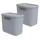 Rotho Maloja Aufbewahrungsbox 39,5 x 26,5 x 34 cm 2-tlg. blau