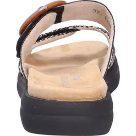 REMONTE Damen D2N51, Frauen Slipper,Pantoletten,Slip on,Freizeitschuhe,Schlupfschuhe,schluepfschuhe,Slides,Slip-ons,Mules,schwarz Kombi (03),36 EU - Schwarz - 36