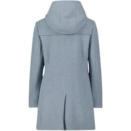 GIL BRET Dufflecoat mit Kapuze in Bright Blue Melange | 44