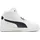 Puma Shuffle Downtown Mid Herren Weite M Weiß/Blau/Gold 48