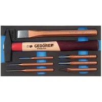 Gedore 1500 CT1-350 Meißel-Sortiment in Check-Tool-Modul