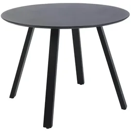 BEST Freizeitmöbel Halo Gartentisch Ø 100 x 75 cm Schwarz