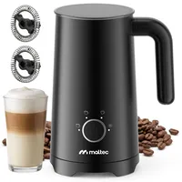 MalTec 4-in-1 Foamy Milchaufschäumer Elektrisch 500W, Milchschäumer für Heißen & Kalten Milchschaum, 300ml Milch Erwärmen, 150ml Aufschäumen, Antihaftbeschichtung, Automatische Abschaltung