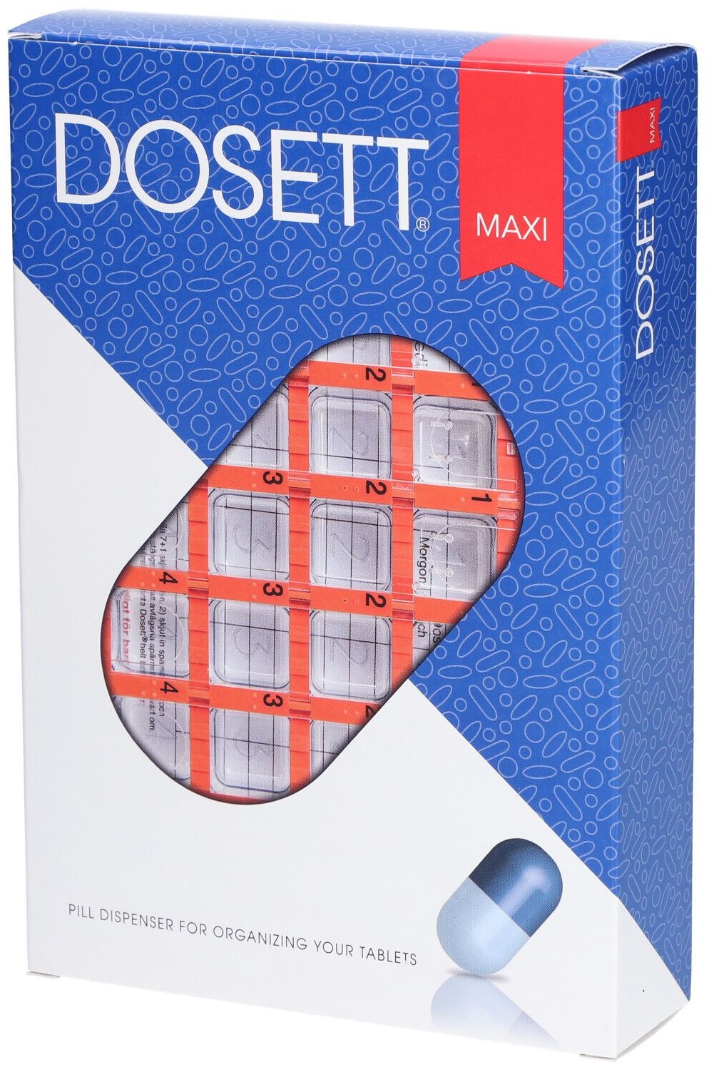 Dosett® Maxi Pillendose Woche Französisch (7 x 4)