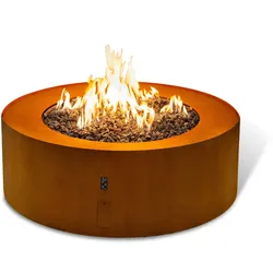 Planika Galio Star Corten Automatic [Gaskamin Außenbereich]: Gasflasche (Propan, Butan) - mit WLAN Modul