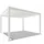 Weide Pergola E-Deluxe 4 x 3,6 m Weiß