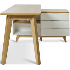 Jahnke Eckschreibtisch 60AU2 / Libre D 240E Holzoptik Braun Eiche