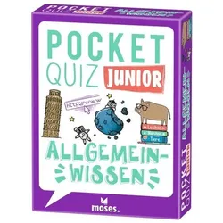 MOSES. VERLAG 51498 Pocket Quiz junior Allgemeinwissen