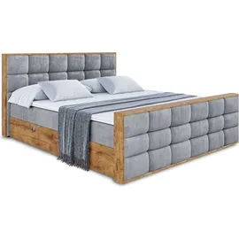 altdecor Boxbett 160 x 200 cm H3 Grau