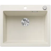 Blanco Pleon 6 links Einbauspüle silgranit softweiß Handbetätigung 615 x 510 mm