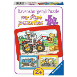 Puzzle - Bagger, Traktor und Kipplader - 20 Teile