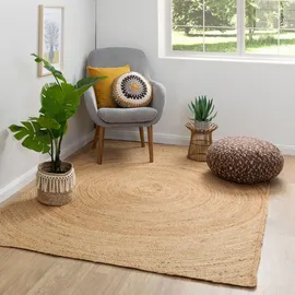 Steffensmeier Flachgewebeteppich, Natur, Naturmaterialien, Rechteckig, 140x200 cm für Fußbodenheizung geeignet, Teppiche | Böden, Teppiche, Flachgewebe-Teppiche