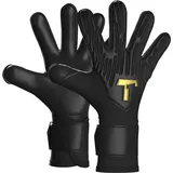 T1TAN Kinder Fußball Torwarthandschuhe Rebel 2.0 Black-Out Einheitsfarbe 5