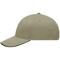 Myrtle Beach Basecal Light Brushed MB6541« 6-Panel-Sandwich - beige/black