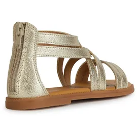 GEOX J Karly Girl Sandal, Platinum, 36 EU