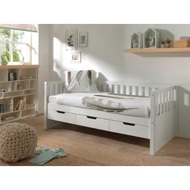 Vipack Kojenbett Fritz 90 x 200 cm Kiefer massiv lackiert weiß