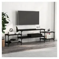 Furnicato TV-Schrank Schwarz 197x35x52 cm Holzwerkstoff