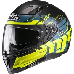 HJC i70 Alligon Helm, schwarz-gelb, Größe XS für Männer