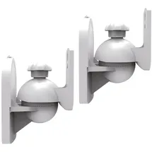 Ricoo Lautsprecher Wandhalterung 2-er Set LH028-W universal Boxenhalterung schwenkbar neigbar Lautsprecherhalterung Speaker Wall Mount weiß