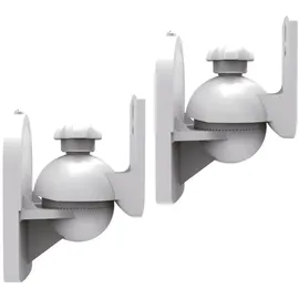 Ricoo Lautsprecher Wandhalterung 2-er Set LH028-W universal Boxenhalterung schwenkbar neigbar Lautsprecherhalterung Speaker Wall Mount weiß