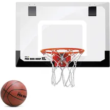 Sklz Pro Mini Basketballkorb fürs Zimmer mit Ball, Basketball Training, Mini Basketball, Mit Schutzpolster und Türhaken, Mehrfarbig, XL (58,4 x 40,6 cm)